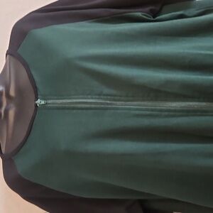 Swomog | Women's Hunter Green Pockets Zip-Up Closure Loungewear Robe Sz 2XL